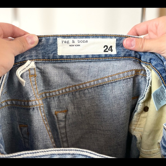 Rag & Bone MELANIE RUTH SUPER HIGH-RISE STRAIGHT jeans with tags, never worn. - Picture 2 of 7